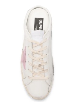 Super Star Sabot Leather Upper Suede Star
